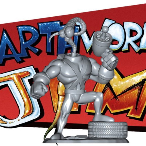 3D Earthworm Jim unpainted model new 10 centimeters