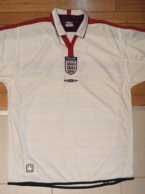 England Football Home Shirt 2003-05 used, size XLarge, Umbro