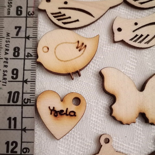 Wooden elements new, pack of 14 pieces