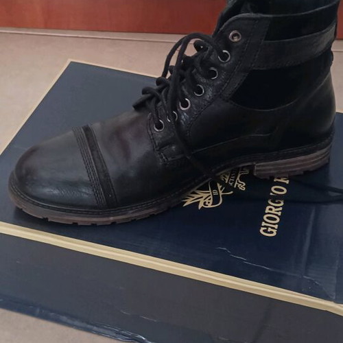 Giorgio Rinaldi leather boot black, size 41, like new