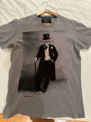 T-shirt Zara μέγεθος M, ελάχιστα φορεμένο, μαύρο και γκρι