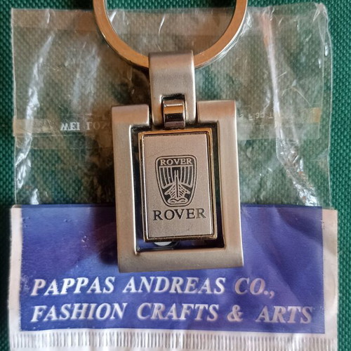 Vintage Rover Spinning Keychain New Old Stock NOS, heavy metal 38g