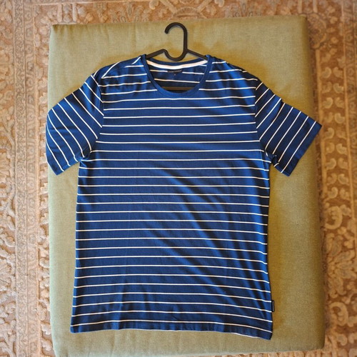 Oxford Company T-Shirt XL used, navy with white stripes