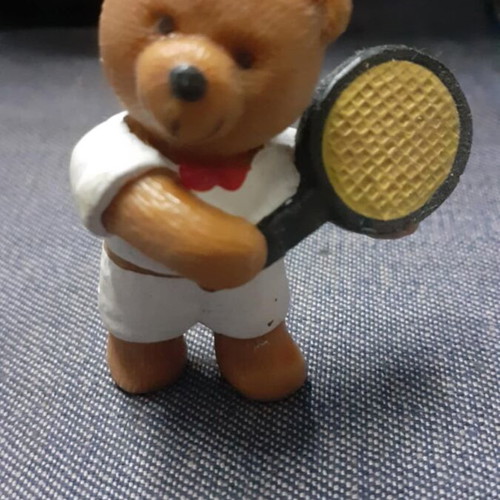 Wembley figure like new, Teddy in My Pocket tennis bear