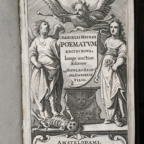 Poemata Latina et Graeca 1649 μεταχειρισμένο έκδοση από Daniel Hensius