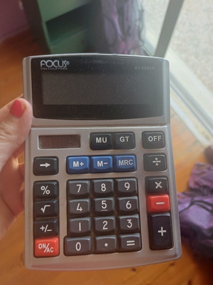 Focus KT-680AR desktop calculator, 12 digits