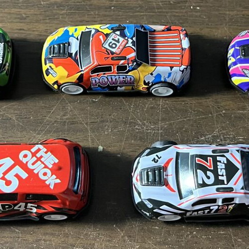 Pull Back Toy Car Set Racing Collection, like new, 5 pcs