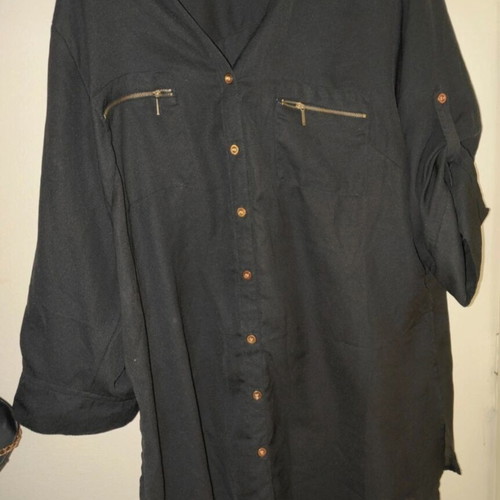 Women's black shirt 2XL used, viscose, smart casual