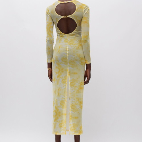 Mesh dress Mallory The Label new, yellow size M