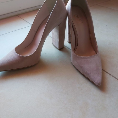 Estil pumps used, nude color, 10 cm heel, size 37