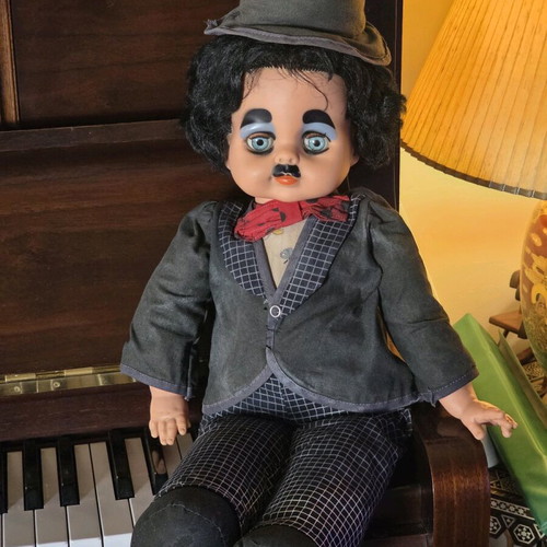 Charlie Chaplin doll, Charlotte, collectible, 1960s-1970s