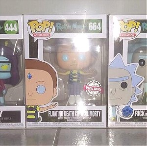 5 Funko pop Rick and Morty