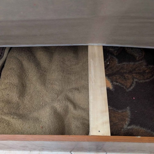 Sofa bed used with storage space