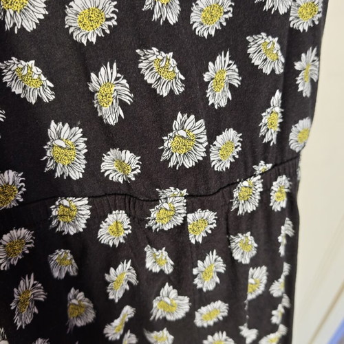 Floral Black One-Piece Shorts Esmara like new