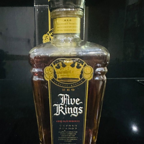 KEO Five Kings Very Old Reserve Cyprus Brandy collectible like new