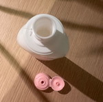 Liquid container used with large opening