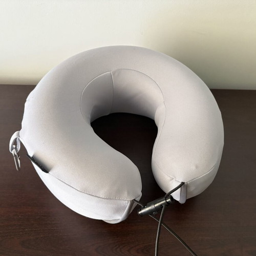 Memory Foam Travel Pillow like new with carabiner