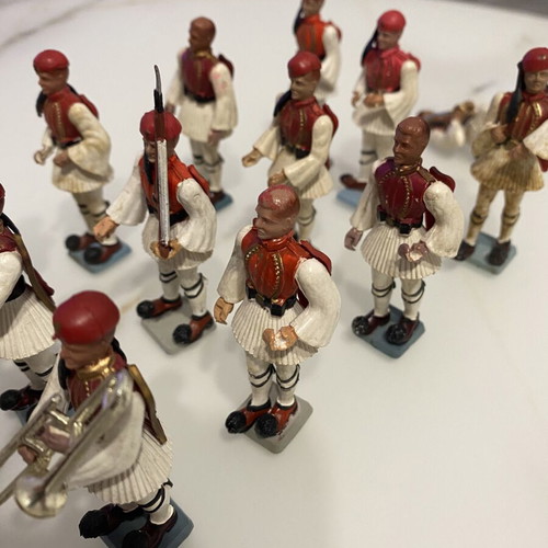 Athina Pal Evzones military figurines used