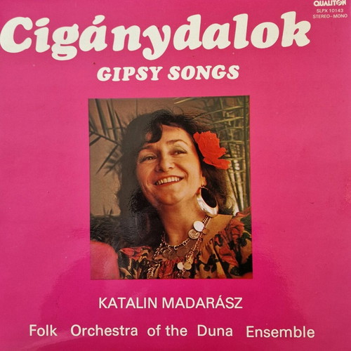 Vinyl LP album Cigánydalok with Hungarian gypsy folk music like new