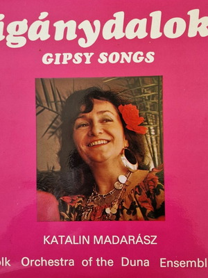 Vinyl LP album Cigánydalok with Hungarian gypsy folk music like new