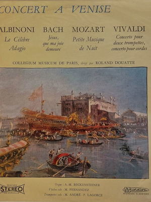 Collegium Musicum De Paris Concert A Venise LP like new, classical
