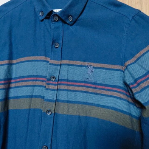 U.S. Polo Assn. Boys' Shirt like new, blue, sizes 134-140 cm