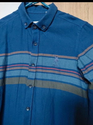 U.S. Polo Assn. Boys' Shirt like new, blue, sizes 134-140 cm