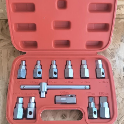 Rakorokleida set with handle 12 pcs new, Cr-V quality