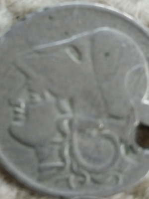 1926 pierced drachma used