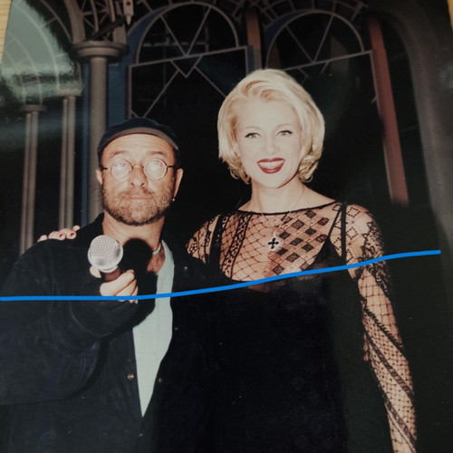 Authentic photo of Roula Koromila and Lucio Dalla 1995 used