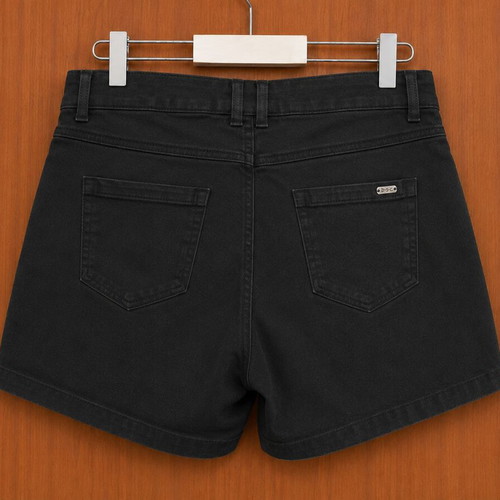 Stradivarius black cotton shorts like new, size S