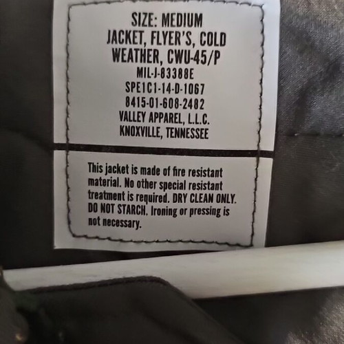 Τζάκετ πιλότου Flyers Cold Weather CWU-45/P, καινούργιο