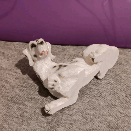 Dalmatian puppy glass figure used with realistic pose