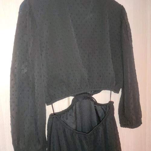 Dress black like new with side and back openings