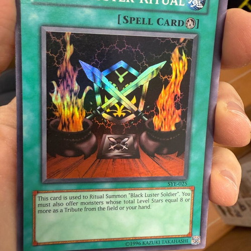 Yu-Gi-Oh Black Luster Soldier και Ritual χρυσές κάρτες σαν καινούργιο