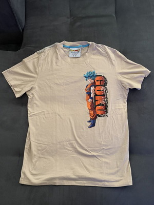 Dragon Ball Super x Celio T-Shirt Goku Super Saiyan Blue beige size M like new