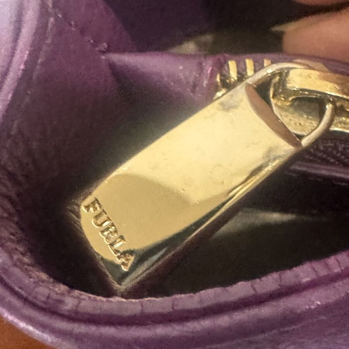 Furla Tote bag like new with chain handles purple