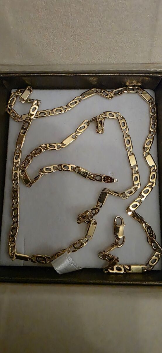 14K gold necklace used, 55 cm length - € 1.200,00 - Vendora.cy