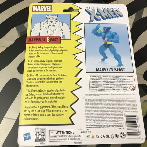 X-Men’s Blue Beast Marvel Legends Vintage 6” Figure new sealed Hasbro