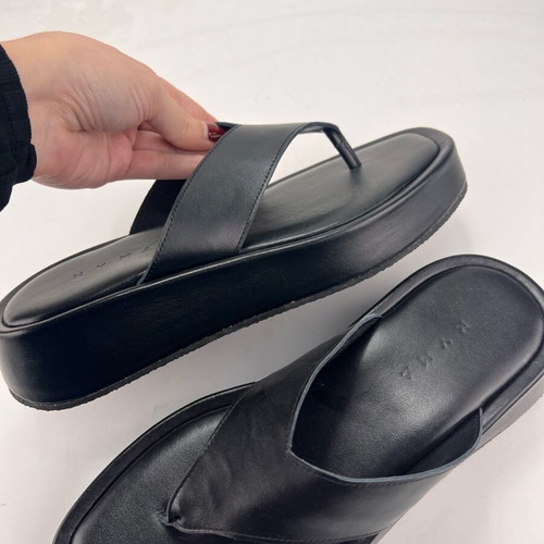 Kyma sandals new leather black size 37