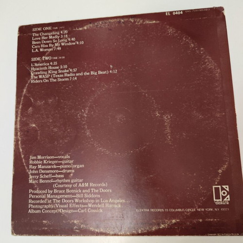 Doors L.A. Woman vinyl LP album used, original Greek press