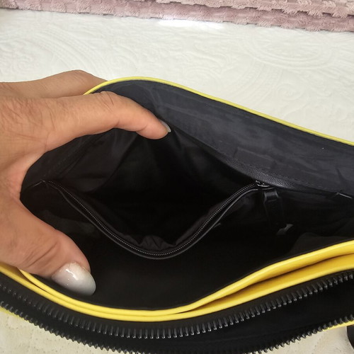 Desigual Handbag Used Yellow 30x20 Envelope Style