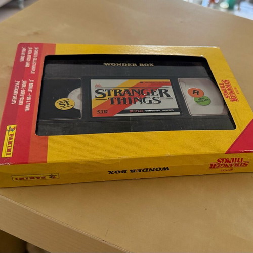 Stranger Things Wonder Box sealed Panini collectible in VHS tin