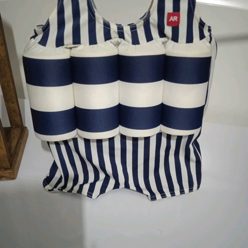 Archimede children's one-piece swimsuit like new with floatation and protector