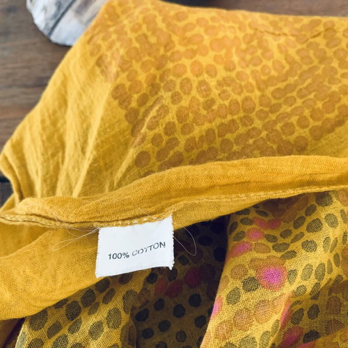 Vintage pareo cotton used, versatile beachwear