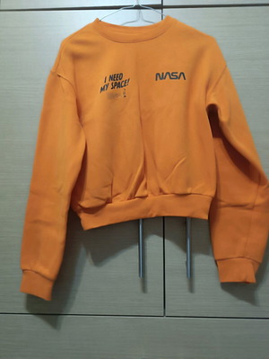 H&M Sports Sweatshirt Orange Like New, Size XS