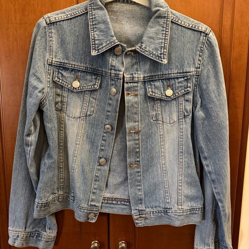 Denim jacket teen used, size 152, blue