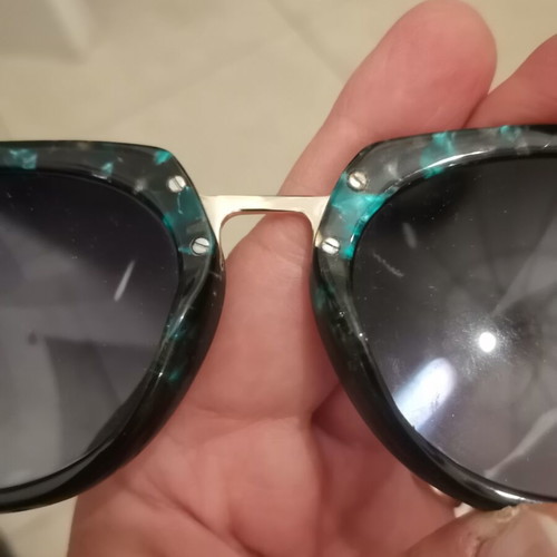 GIGI BARCELONA sunglasses black with green tint