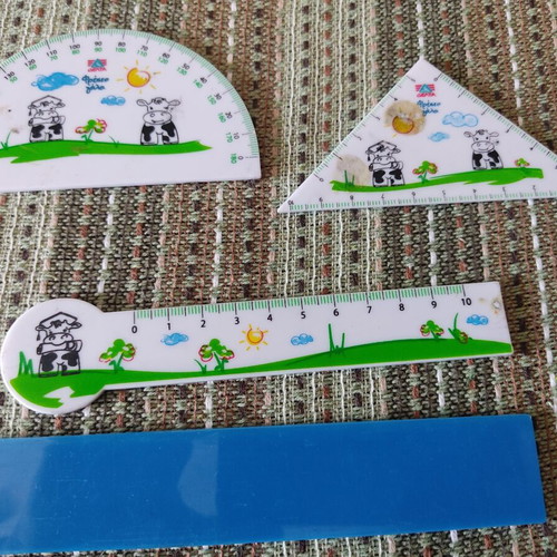 Delta school tools used, promotional set with vibrant colors