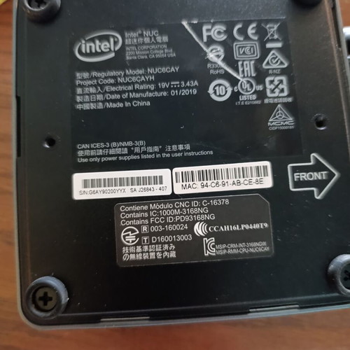 Intel Mini PC pricing system with ASUS 15.6'' touchscreen and Epson thermal printer
